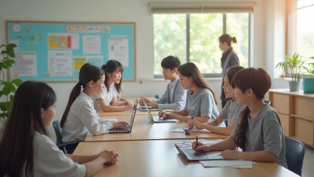 Future-focused educational environment showing innovation in learning